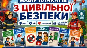 Набір плакатів з цивільної безпеки