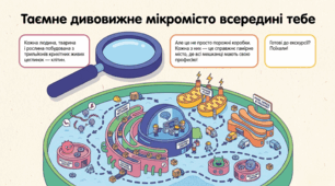 Презентація "Будова клітини евкаріотів. Органели клітини, особливості їхньої будови та функцій. Взаємозв’язок органел клітини між собою" 7 клас НУШ