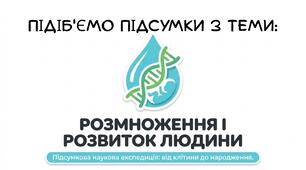 Презентація: Підіб’ємо підсумки з теми «Розмноження та розвиток людини» біологія 8 клас НУШ