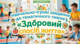Навчально-ігрові завдання до тематичного тижня «Здоровий спосіб життя»