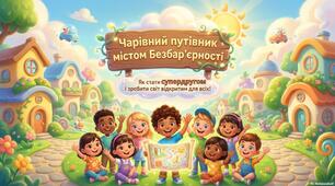 Презентація до тижня безбар'єрності "Чарівний путівник містом Безбар'єрності. Як стати супердругом і зробити світ відкритим для всіх! "