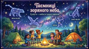 Презентація. Таємниці зоряного неба. Сузір'я - небесні дороговкази. Вікторина.