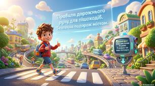 Правила дорожнього руху для пішоходів. Безпечна подорож містом. Презентація+інфографіка