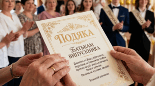 Подяки батькам  випускникам 11 (9) класу від класного керівника