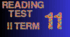 Form 11. Reading Test. II Term.