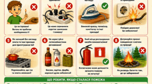 Постер - пам'ятка  «Правила пожежної безпеки »
