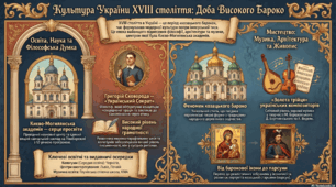 Розвиток освіти, науки та музичної культури у 20–90-х роках XVIII ст. Архітектура та образотворче мистецтво.