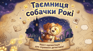 📚 Квест-презентація з читання (1–4 клас) 🐶 Тема: Таємниця собачки Рокі