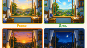 Вивчаємо частини доби