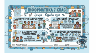 Комплексна підсумкова  робота інформатика Тріщук 7 клас