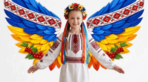 ДЕНЬ ВИШИВАНКИ 💙💛 Жовто-блакитні крила з українським орнаментом