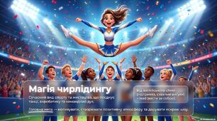 ЧИРЛІДИНГ. Магія чирлідингу. Презентація+інфографіка