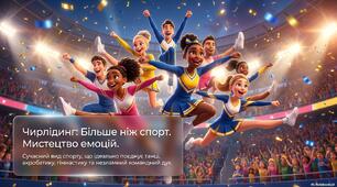 ЧИРЛІДИНГ. Спорт і емоції. Презентація+інфографіка