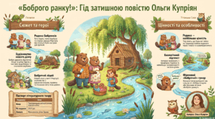 Світ повісті Ольги Купріян "Боброго ранку!" Пригоди родини Бобренків