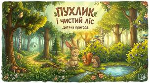 Казка з ілюстраціями "Пухлик і чистий ліс"