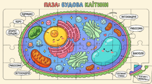 Пазл. Будова клітини.