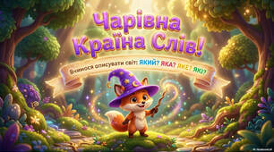 1 клас ✨✨✨ Слова, що відповідають на питання Який? Яка? Яке? Які?