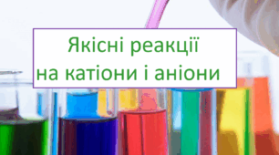 Якісні реакції на катіони та аніони