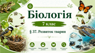 Розвиток тварин. 7 клас НУШ