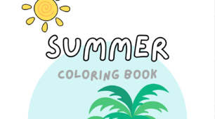 Summer coloring book, розмальовки літні для дітей, літо ☀️