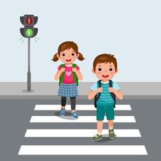 Child Crossing The Street Safely: Over 10,305 Royalty-Free Licensable Stock Illustrations & Drawings | Shutterstock