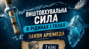 Виштовхувальна сила в рідинах і газах. Закон Архімеда. (НУШ)