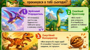 День динозавра (емоційне налаштування + рефлексія)