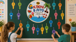 Ключі в літо. Листіки на завершення навчального року