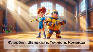 ФЛОРБОЛ. Основи, правила гри. Презентація+інфографіка