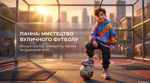 ПАННА: мистецтво вуличного футболу. Презентація+інфографіка