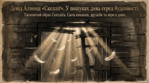 УДЧ 3.  Девід Амонд «Скелліґ». Таємничий і величний образ Скелліґа. Утвердження сили кохання, дружби та віри в диво. Магічний реалізм у творі.