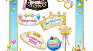 Фотобутафорія для випускного у дитячому садку. Декор для фотосесії.
