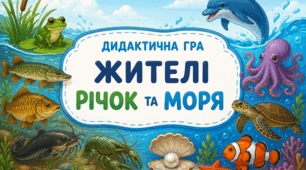 Дидактична гра «Жителі річок та моря»