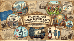 Суспільні зміни та повсякденне життя упродовж XIX— початок XX ст