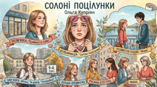 Найцікавіше з літературних новинок. Ольга Купріян. Повість «Солоні поцілунки»