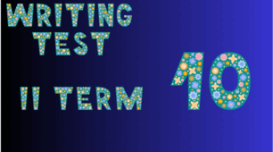 Form 10. Writing Test. II Term.