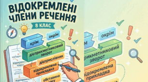 Контрольна робота_Відокремлені члени речення_8 клас