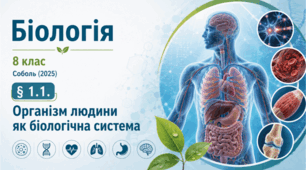 Організм людини як біологічна система. 8 клас НУШ
