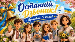 Останній дзвоник 2026. Останній урок для 9 класу. Сучасний сценарій та презентація для випускників 9 класу