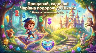"Прощавай, садочок!Чарівна подорож до школи.".