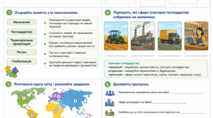 Робочий аркуш «Що вивчає суспільна географія» + інфографіка