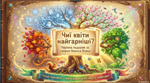 Презентація до уроку мови.  Б.Вовк " Чиї квіти найгарніші"