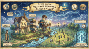  8 клас НУШ Тест за книгою «Таємний щоденник Адріана Моула» (Сью Таунсенд)