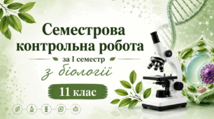 Контрольна робота за І семестр. 11 клас