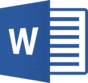 Файл:Microsoft Word 2013-2019 logo.svg — Википедия