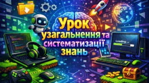 Флеш-картки "Урок узагальнення і систематизації знань" з інформатики 6 клас Біос