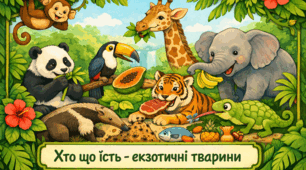 Проєкт "Хто що їсть — екзотичні тварини"