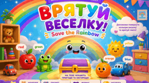 Вебквест «Врятуй веселку!» (Save the Rainbow!)— інтерактивна гра для дітей англійською мовою!