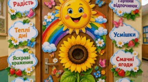 Оформлення дверей “Нехай літо подарує…” 🌞