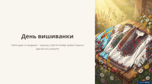 Презентація до Дня Вишиванки